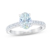 Thumbnail Image 1 of THE LEO First Light Diamond Oval-Cut Engagement Ring 1-7/8 ct tw 14K White Gold