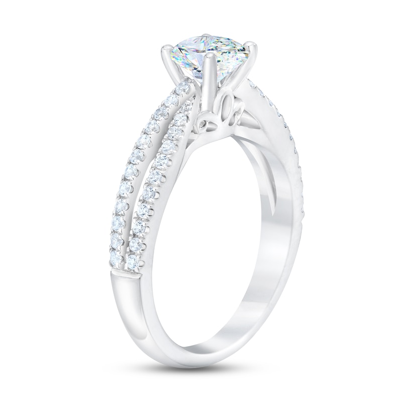 Main Image 2 of THE LEO First Light Diamond Engagement Ring 1-1/4 ct tw 14K White Gold