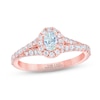 Thumbnail Image 1 of THE LEO First Light Diamond Oval-Cut Engagement Ring 3/4 ct tw 14K Rose Gold