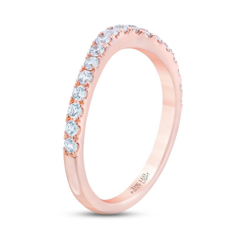 Main Image 2 of THE LEO First Light Diamond Wedding Band 1/3 ct tw 14K Rose Gold