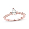 Thumbnail Image 1 of Diamond Engagement Ring 1/2 ct tw Pear & Round-cut 14K Rose Gold