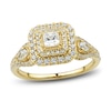 Thumbnail Image 1 of Diamond Engagement Ring 1 ct tw Princess, Pear & Round-cut 14K Yellow Gold