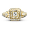 Thumbnail Image 3 of Diamond Engagement Ring 1 ct tw Princess, Pear & Round-cut 14K Yellow Gold