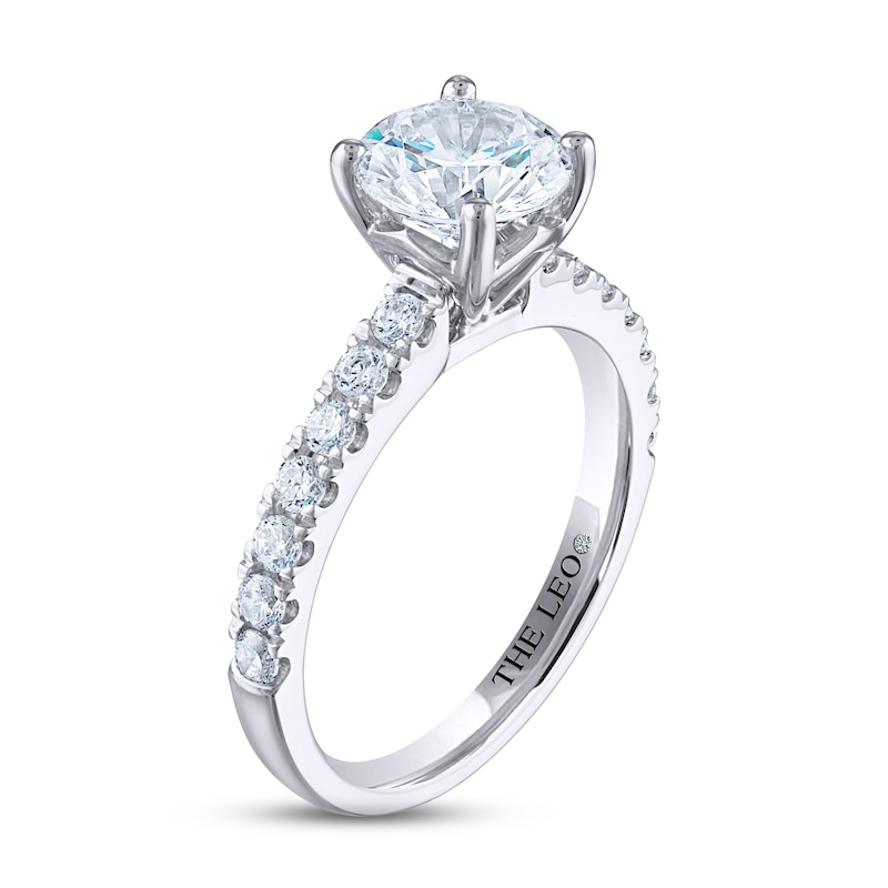 Main Image 2 of THE LEO Diamond Engagement Ring 2 ct tw Round-cut 14K White Gold