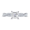 Thumbnail Image 3 of THE LEO Diamond Engagement Ring 1-1/4 ct tw Princess & Round-cut 14K White Gold