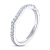 Thumbnail Image 2 of THE LEO Diamond Wedding Band 1/4 ct tw Round-cut 14K White Gold