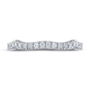 Thumbnail Image 3 of THE LEO Diamond Wedding Band 1/4 ct tw Round-cut 14K White Gold