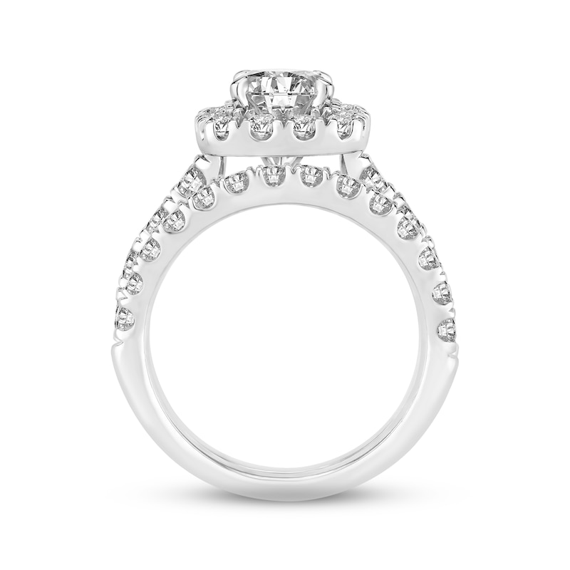 Diamond Bridal Set 3 ct tw 14K White Gold