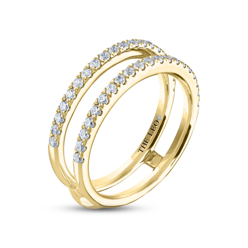 Main Image 2 of THE LEO Diamond Enhancer Ring 1/2 ct tw Round-cut 14K Yellow Gold