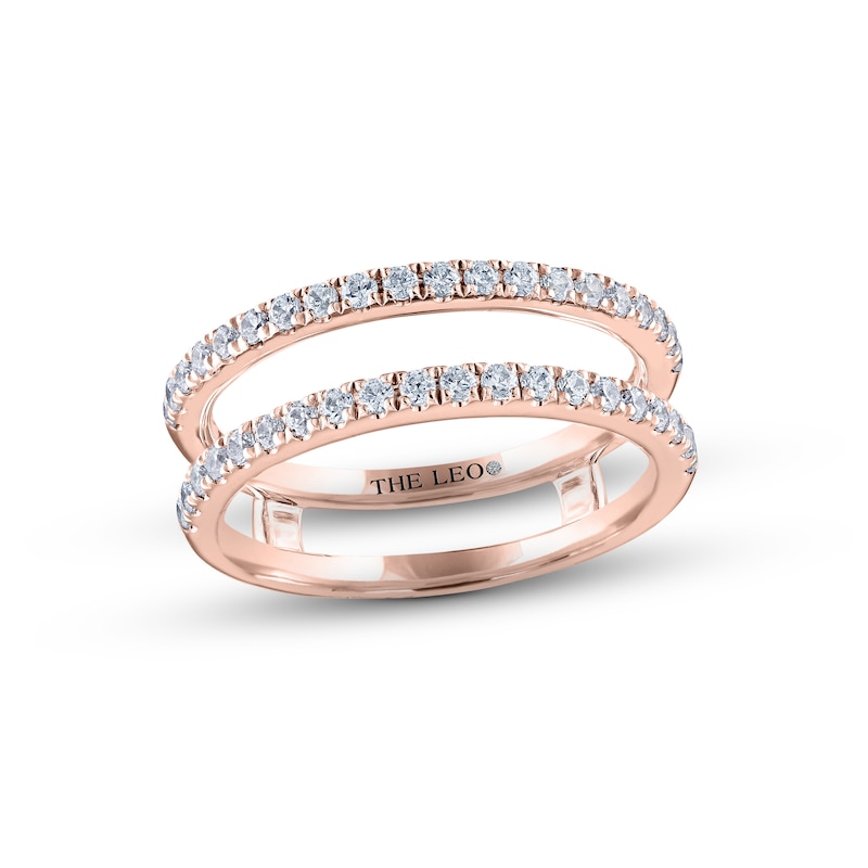 Main Image 1 of THE LEO Diamond Enhancer Ring 1/2 ct tw Round-cut 14K Rose Gold