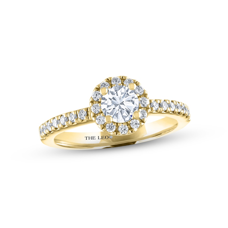 Main Image 1 of THE LEO Diamond Engagement Ring 3/4 ct tw Round-cut 14K Yellow Gold