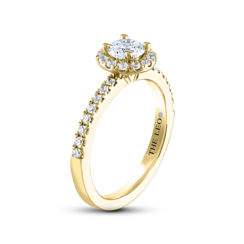 Main Image 2 of THE LEO Diamond Engagement Ring 3/4 ct tw Round-cut 14K Yellow Gold