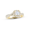 Thumbnail Image 1 of THE LEO Diamond Engagement Ring 7/8 ct tw Princess & Round-cut 14K Yellow Gold