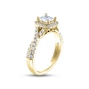 Thumbnail Image 2 of THE LEO Diamond Engagement Ring 7/8 ct tw Princess & Round-cut 14K Yellow Gold