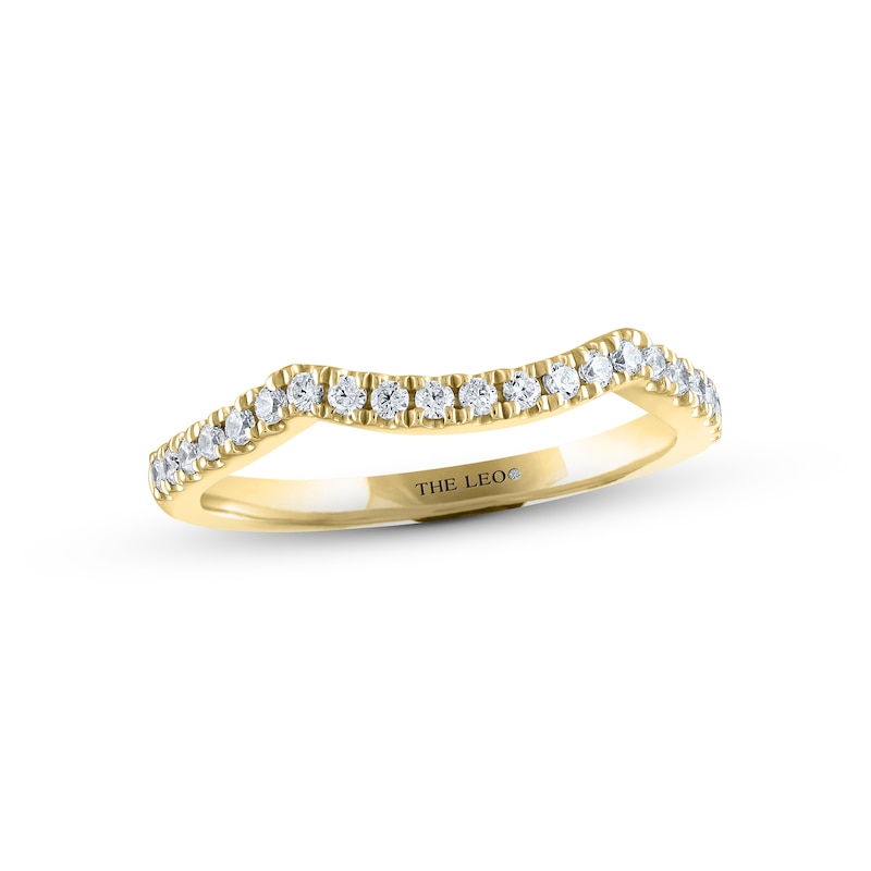 Main Image 1 of THE LEO Diamond Wedding Band 1/5 ct tw Round-cut 14K Yellow Gold