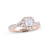 Thumbnail Image 1 of THE LEO Diamond Engagement Ring 7/8 ct tw Princess & Round-cut 14K Rose Gold