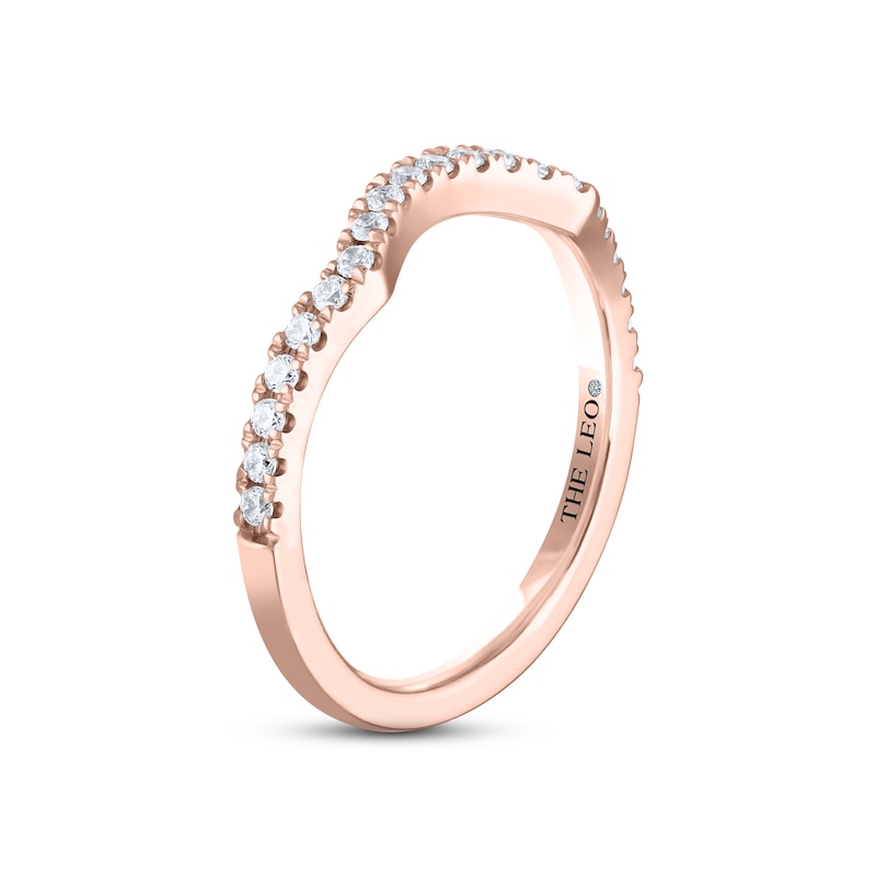 Main Image 2 of THE LEO Diamond Wedding Band 1/5 ct tw Round-cut 14K Rose Gold