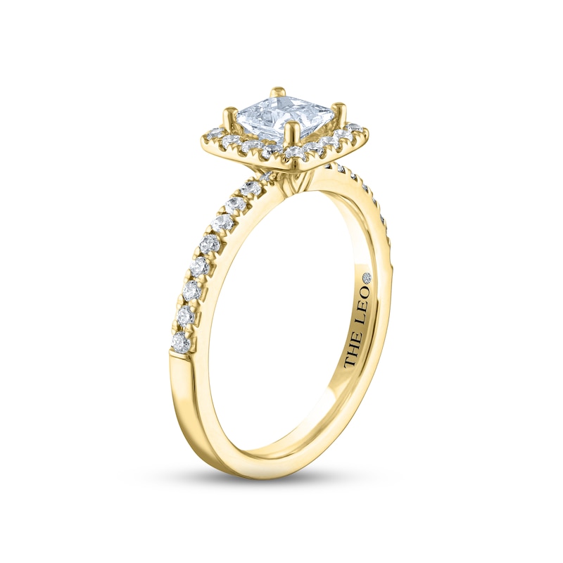 Main Image 2 of THE LEO Diamond Engagement Ring 1 ct tw Princess & Round-cut 14K Yellow Gold