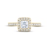 Thumbnail Image 3 of THE LEO Diamond Engagement Ring 1 ct tw Princess & Round-cut 14K Yellow Gold