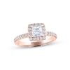 Thumbnail Image 1 of THE LEO Diamond Engagement Ring 1 ct tw Princess & Round-cut 14K Rose Gold