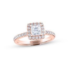 THE LEO Diamond Engagement Ring 1 ct tw Princess & Round-cut 14K Rose Gold