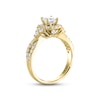 Thumbnail Image 2 of THE LEO Diamond Engagement Ring 1-1/8 ct tw Princess & Round-cut 14K Yellow Gold