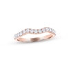 Thumbnail Image 1 of THE LEO Diamond Wedding Band 3/8 ct tw Round-cut 14K Rose Gold