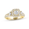 Thumbnail Image 0 of THE LEO Diamond Engagement Ring 1-1/8 ct tw Princess & Round-cut 14K Yellow Gold