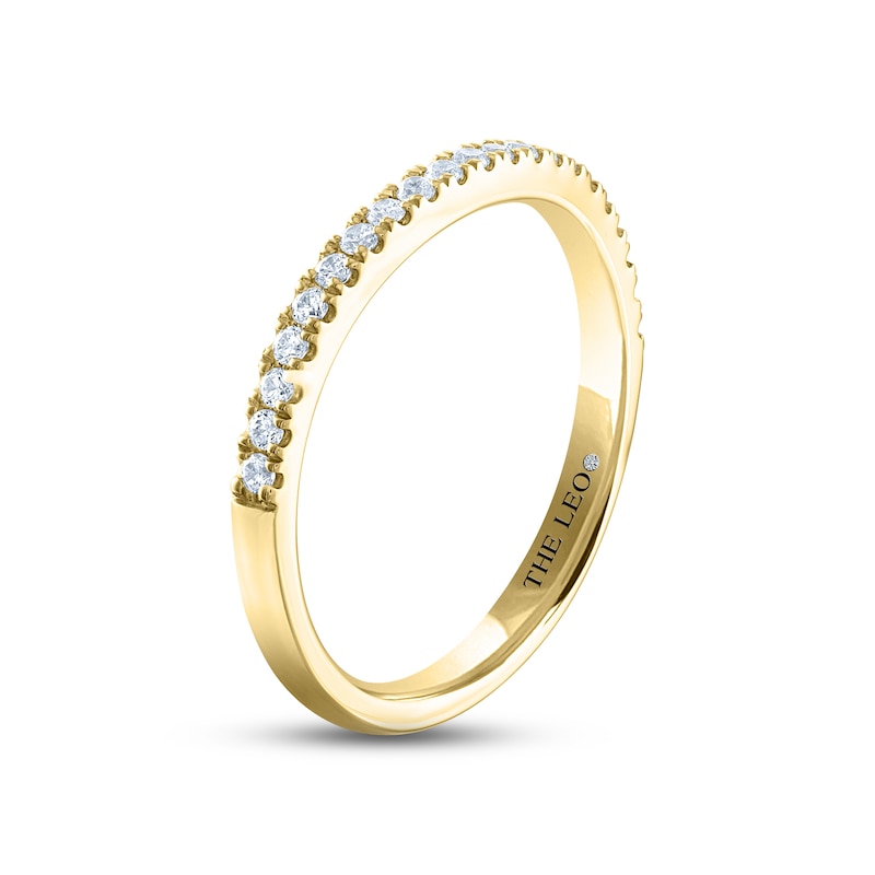 Main Image 2 of THE LEO Diamond Wedding Band 1/5 ct tw Round-cut 14K Yellow Gold