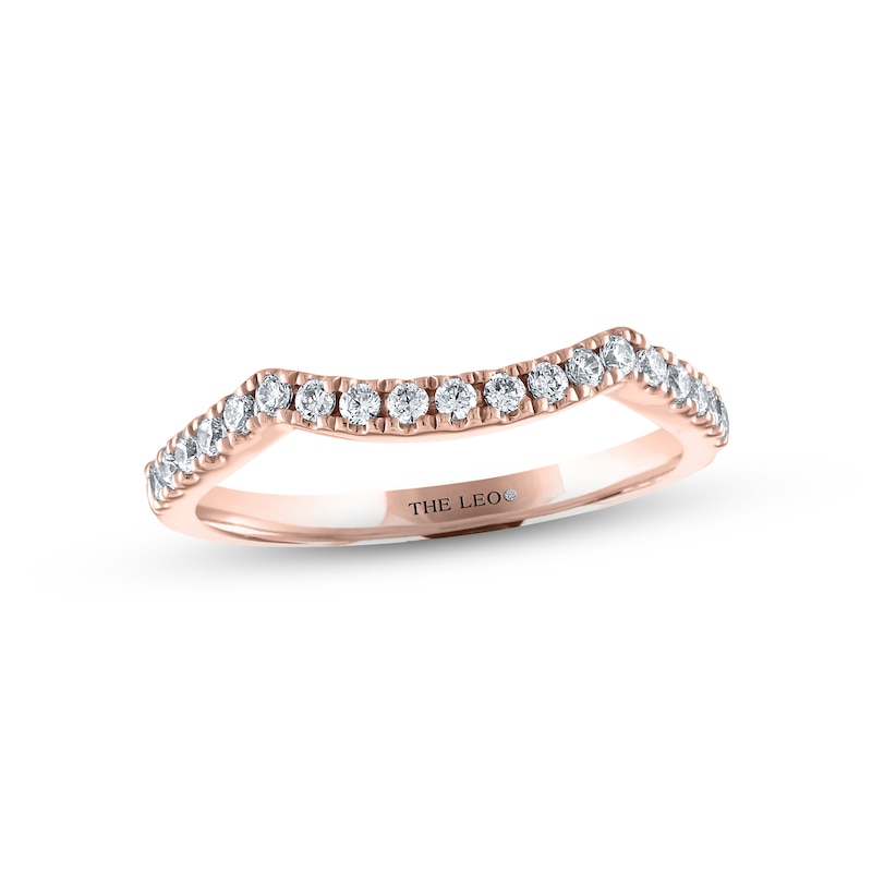 Main Image 1 of THE LEO Diamond Wedding Band 1/4 ct tw 14K Rose Gold