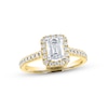 Thumbnail Image 1 of THE LEO Diamond Engagement Ring 1-1/4 ct tw Emerald & Round-cut 14K Two-Tone Gold