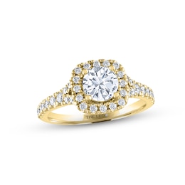 THE LEO Diamond Engagement Ring 1-1/3 ct tw Round-cut 14K Yellow Gold