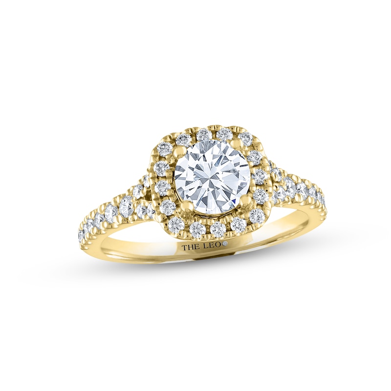 Main Image 1 of THE LEO Diamond Engagement Ring 1-1/3 ct tw Round-cut 14K Yellow Gold