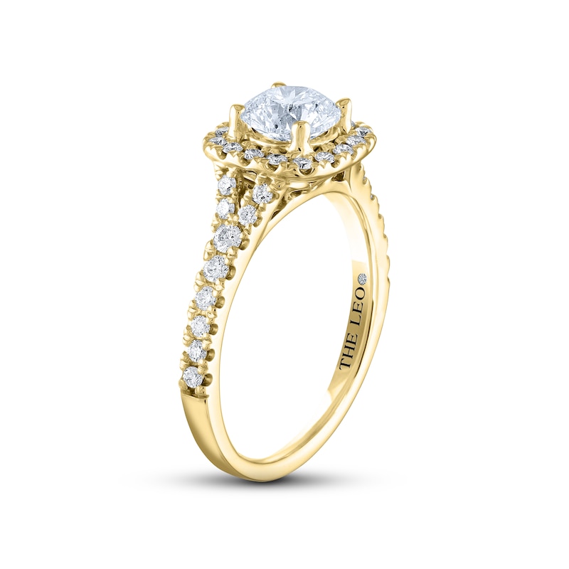 Main Image 2 of THE LEO Diamond Engagement Ring 1-1/3 ct tw Round-cut 14K Yellow Gold