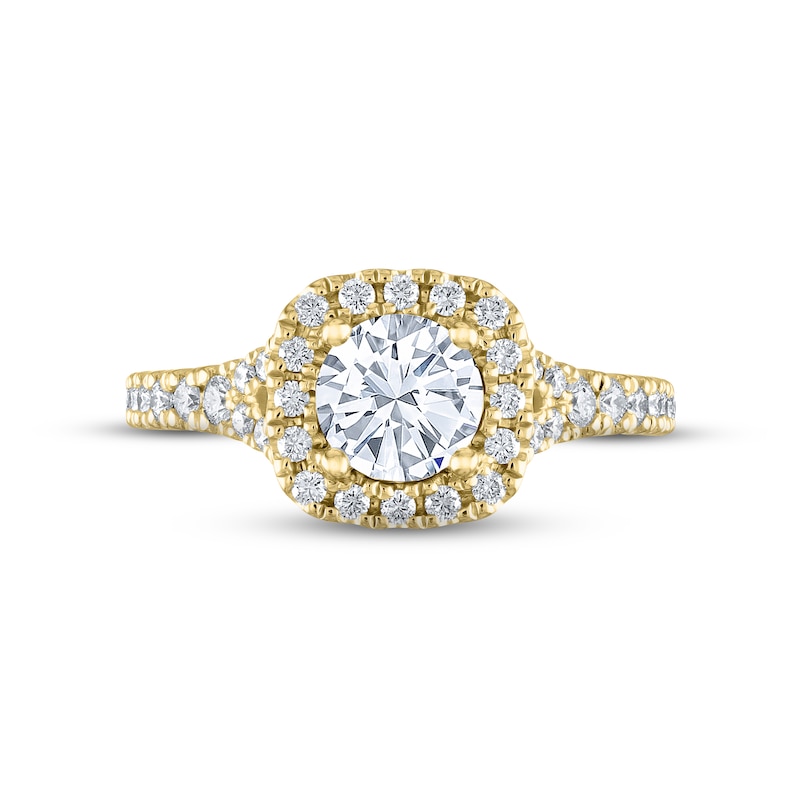 Main Image 3 of THE LEO Diamond Engagement Ring 1-1/3 ct tw Round-cut 14K Yellow Gold