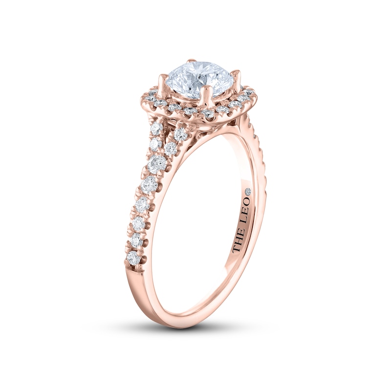 Main Image 2 of THE LEO Diamond Engagement Ring 1-1/3 ct tw Round-cut 14K Rose Gold