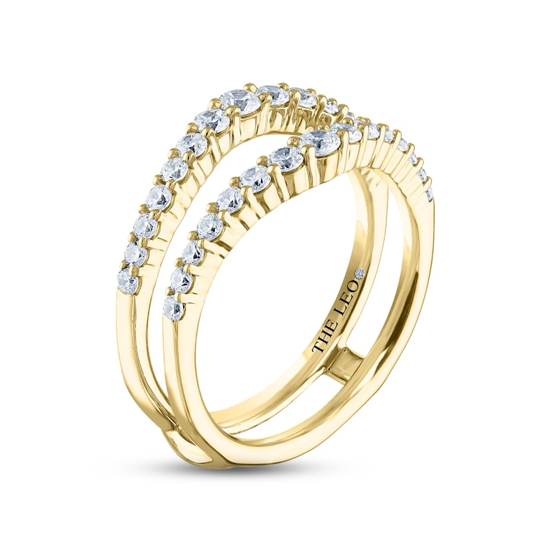 THE LEO Diamond Enhancer Ring 3/4 ct tw Round-cut 14K Yellow Gold