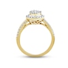 Thumbnail Image 3 of Multi-Diamond Engagement Ring 3/4 ct tw Round-cut 14K Yellow Gold