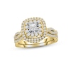 Thumbnail Image 1 of Diamond Bridal Set 7/8 ct tw Princess & Round-cut 14K Two-Tone Gold