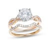 Thumbnail Image 1 of Round-Cut Multi-Diamond Center Bridal Set 5/8 ct tw 14K Two-Tone Gold