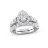 Thumbnail Image 1 of XO from KAY Multi-Diamond Center Bridal Set 5/8 ct tw Round-cut 14K White Gold