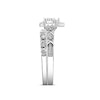 Thumbnail Image 2 of XO from KAY Multi-Diamond Center Bridal Set 5/8 ct tw Round-cut 14K White Gold