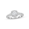 Thumbnail Image 1 of Diamond Engagement Ring 1 ct tw Round & Baguette-cut 14K White Gold