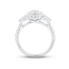 Thumbnail Image 3 of Multi-Diamond Center Engagement Ring 1 ct tw Baguette & Round-cut 14K White Gold