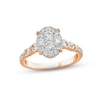 Thumbnail Image 1 of Multi-Diamond Center Engagement Ring 1 ct tw Round-cut 14K Rose Gold