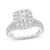 Thumbnail Image 3 of Diamond Halo Bridal Set 2-3/4 ct tw Round-cut 14K White Gold