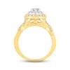 Thumbnail Image 2 of Diamond Halo Engagement Ring 7/8 ct tw Round-cut 14K Two-Tone Gold