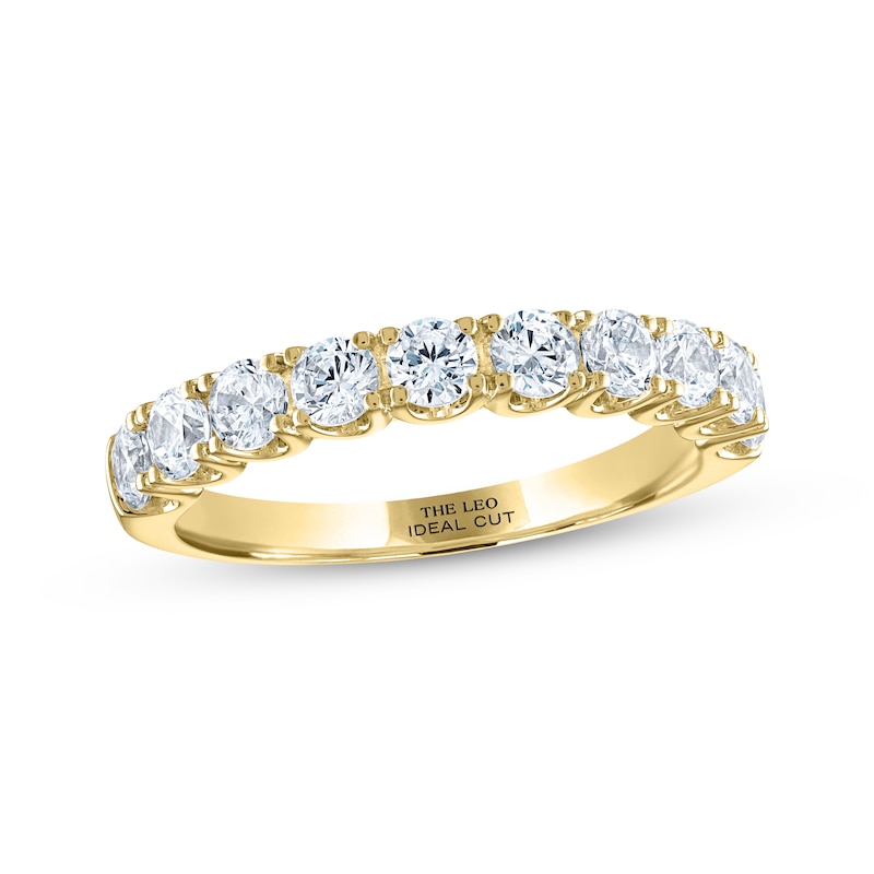 Main Image 1 of THE LEO Ideal Cut Diamond Anniversary Band 1 ct tw 14K Yellow Gold