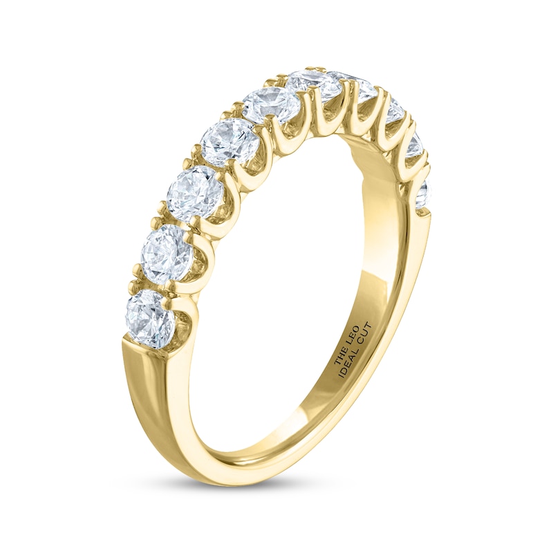 Main Image 2 of THE LEO Ideal Cut Diamond Anniversary Band 1 ct tw 14K Yellow Gold