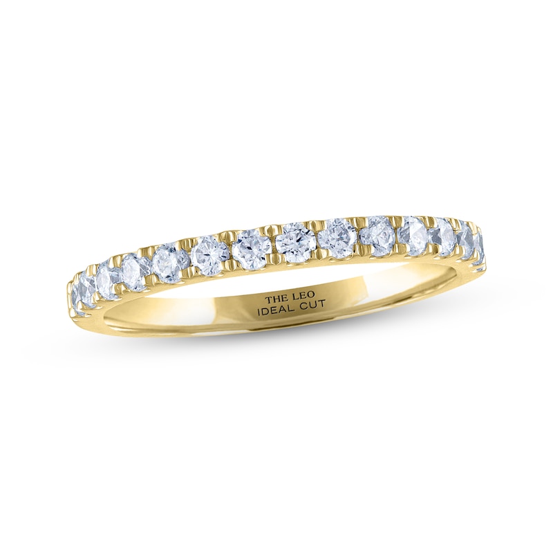 Main Image 1 of THE LEO Ideal Cut Diamond Anniversary Band 1/2 ct tw 14K Yellow Gold